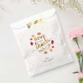 Dankeschön Herbstlaub Erntedank Monogram Geschenktütchen (Versiegelt)