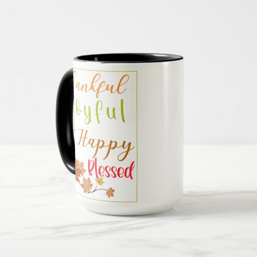 Dankeschön Herbstsaison Kaffee oder Tee Tasse (Vorderseite Links)