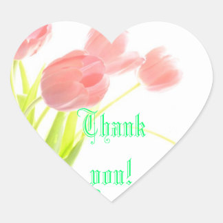 Dankeschön Herz-Aufkleber