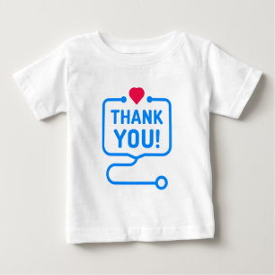 Dankeschön Herz - Stethoskop Baby T-shirt