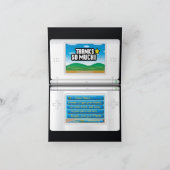 Dankeschön Hinweis - Einladung zum Matching Video (Innenseite)