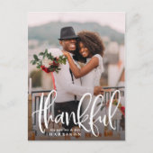 Dankeschön | Hochzeitsszenario Foto Vielen Dank Postkarte (Vorderseite)