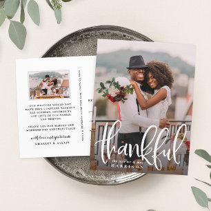 Dankeschön   Hochzeitsszenario Foto Vielen Dank Postkarte