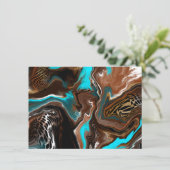 Dankeschön | Hübsche Abstrakte Kunstkarte Karte (Stehend Vorderseite)