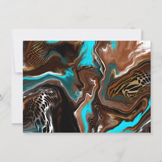 Dankeschön | Hübsche Abstrakte Kunstkarte Karte (Vorderseite)