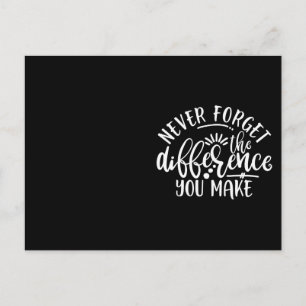 Dankeschön-Idee für Lehrer Design Postkarte