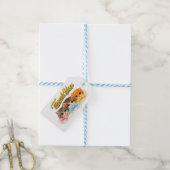 Dankeschön im viktorianischen Stil mit Kätzchen, B Geschenkanhänger (Mit Garn)