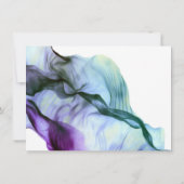 Dankeschön | Intensive Indigo Abstrakt Ink FOTOFRA Dankeskarte (Rückseite)