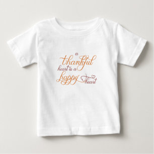 Dankeschön ist ein glücklicher Erntedank Baby T-shirt
