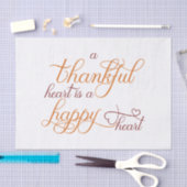 Dankeschön ist ein glücklicher Erntedank Seidenpapier (Handwerk)