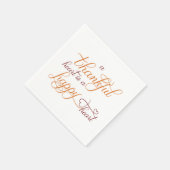 Dankeschön ist ein glücklicher Erntedank Serviette (Ecke)