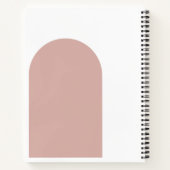 Dankeschön Journal Boho Abstrakt Art Notizblock (Rückseite)