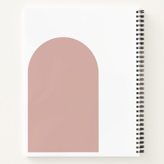 Dankeschön Journal Boho Abstrakt Art Notizblock (Rückseite)