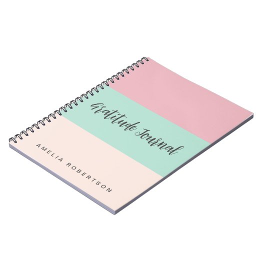 Dankeschön Journal custom Spiral Foto Notebook Notizblock (Linke Seite)