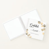 Dankeschön Journal golden eucalyptus script name Notizblock (Innenseite)