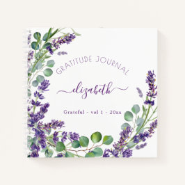 Dankeschön-Journal lavender eukalyptus floral Notizblock