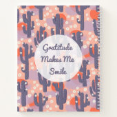 Dankeschön Journal Modern Cactus Personalisiert Notizblock (Rückseite)