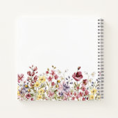 Dankeschön Journal-Notebook-Script-Blume Name Notizblock (Rückseite)