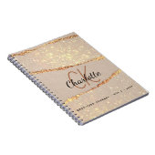 Dankeschön Journal Rose Gold Glitzer agrogramm Mon Notizblock (Rechte Seite)