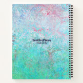 Dankeschön Journal Serene Aquamarin und rosa Notizblock (Rückseite)