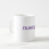 Dankeschön Kaffeetasse (Vorderseite Links)