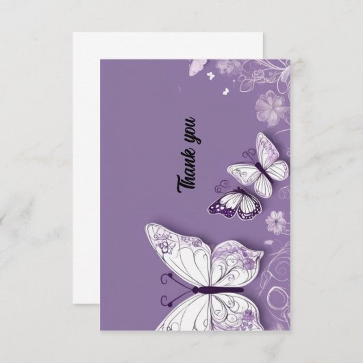 Dankeschön Karte (Vorne/Hinten)