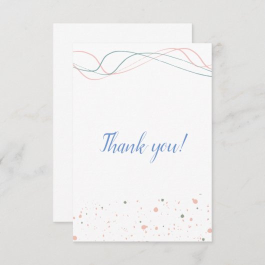 Dankeschön Karte (Vorne/Hinten)