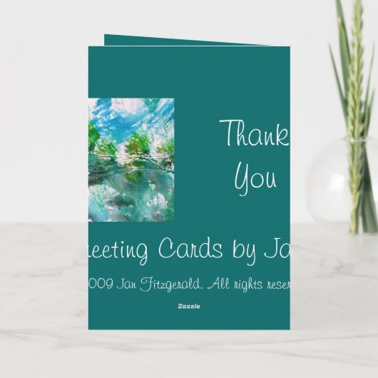 Dankeschön Karte (Rückseite)