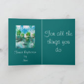 Dankeschön Karte (Innenseite)