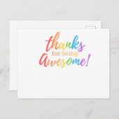 Dankeschön Karte (Vorne/Hinten)