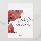 Dankeschön Karte (Rückseite)