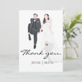 Dankeschön Karte (Stehend Vorderseite)