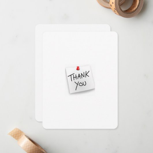 Dankeschön Karte (Vorderseite/Rückseite Beispiel)