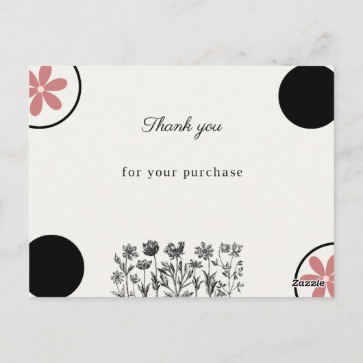 Dankeschön Karte (Rückseite)