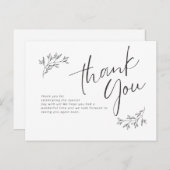 Dankeschön Karte (Vorne/Hinten)