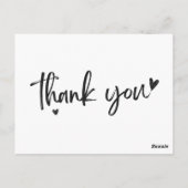 Dankeschön Karte (Rückseite)