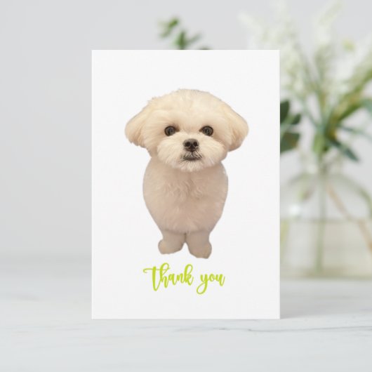 Dankeschön Karte (Stehend Vorderseite)