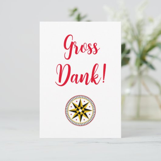 Dankeschön Karte (Stehend Vorderseite)