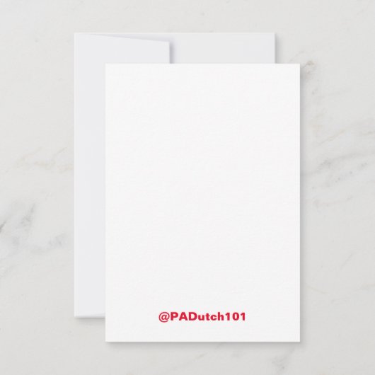 Dankeschön Karte (Rückseite)