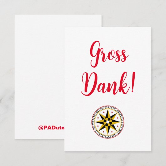 Dankeschön Karte (Vorne/Hinten)