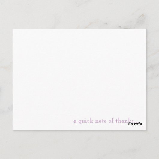 Dankeschön Karte (Rückseite)