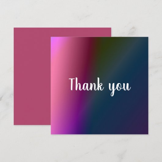 Dankeschön Karte (Vorne/Hinten)
