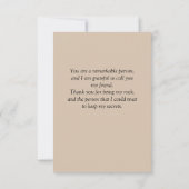 Dankeschön Karte (Rückseite)