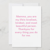 Dankeschön Karte (Rückseite)