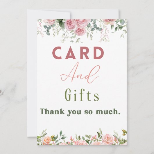 Dankeschön Karte (Vorderseite)