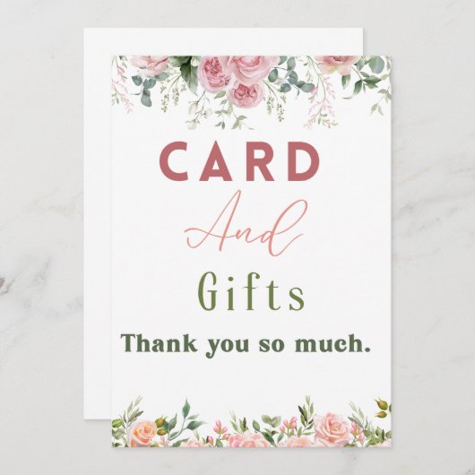 Dankeschön Karte (Vorne/Hinten)