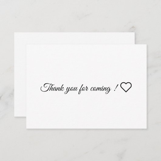 Dankeschön Karte (Vorne/Hinten)