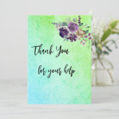 Dankeschön Karte (Stehend Vorderseite)