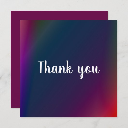 Dankeschön Karte (Vorne/Hinten)