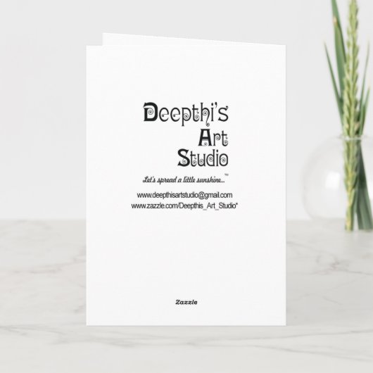 Dankeschön Karte (Rückseite)